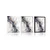 Plakat siv marmor - 60x90 white