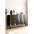 Hanah Home komoda Elips 120, 120 cm, antracit / zlatna