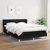 vidaXL Box spring postelja z vzmetnico črna 140x200 cm blago