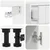 vidaXL Set omar s predalom 8 pcs Visoki sijaj bela Konstruiran les