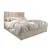Oblazinjena postelja boxspring MERALIS 140x200 cm bež Vzmetnica: Vzmetnica Bonell