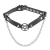 Choker ovratnica (jermen za čevelj) Pentagram - LSF3 05