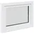 vidaXL Okno za klet RISOR Bela 80 x 70 cm PVC in steklo