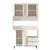 Hanah Home Komoda RE7-W, 120x205x35.5 cm, Prljavo bela
