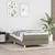 Vidaxl Box spring postelja z vzmetnico taupe 90x190 cm blago