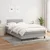 Vidaxl Boxspring postelja z vzmetnico svetlo siva 120x190 cm blago