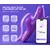 SuperLove Powerful Thrusting G-Spot Rabbit Vibrator Purple