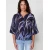 KOROSHI Bluza marine/kraljevo modra/bela