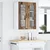 Vidaxl Stenski stekleni omarica LUCCA Star les 60 x 31 x 80 cm