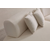 Atelier del Sofa Ugaona garnitura Pars Cream, 100x70x390 cm, Bež