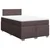 vidaXL vidaXL Box spring postelja z vzmetnico temno rjava 120x190 cm blago, (21307719)