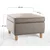 Atelier del Sofa Tabure Roscen, 63x43x63cm, Svetlosivi
