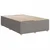 vidaXL Postelja boxspring z vzmetnico Taupe 80 x 200 cm Blago