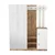 Hanah Home Ormar za hodnik Dd8-Aw, 147,2x179,7x37,5 cm, Hrast