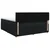vidaXL Postelja boxspring z vzmetnico Črna 140 x 190 cm Blago