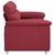 Vidaxl Dvosed vinsko rdeč 160x81x84 cm umetno usnje