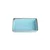 Plate for serving breakfast, porcelain, 13 x 8.5 cm, turquoise, Seaso