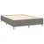 vidaXL Box spring postelja z vzmetnico LED temno siva 140x190 cm blago