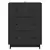 Ormar s ladicama Crna 66 x 34,5 x 90 cm Konstruirano drvo