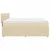 Vidaxl Box spring postelja z vzmetnico krem 200x200 cm blago