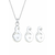 ELLI Set nakita Infinity srebrna/biserno bela