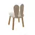 Hanah Home Dečija stolica Bunny Chair, 30x30x25, Bela