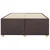 Vidaxl Posteljni okvir brez vzmetnice temno rjav 120x200 cm blago