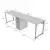 Hanah home Radni sto 240x74x60?cm Bež-Crni