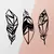 Wallity Zidna dekoracija Feather Metal Decor, 78 x 65 cm, Crna