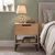 Hanah Home noćni ormarić Vel3-S, 44 cm, hrast