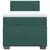 Vidaxl Box spring postelja z vzmetnico temno zelena 100x200 cm žamet