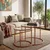 Hanah Home set klub stolova Orange-Trs-60-42-Nrd-Srk, narandžasti