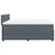 Vidaxl Box spring postelja z vzmetnico temno siva 200x200 cm žamet