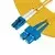 MicroConnect Patch Kabel - LC/UPC-SC/UPC 20m OS2 Optični, Rumen