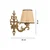 Opviq Zidna lampa Claire Coral, 15x10x13cm, IP20, Bež-zlatna boje