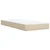 VIDAXL Box spring postelja z vzmetnico krem 100x200 cm blago