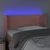 Vidaxl LED posteljno vzglavje roza 103x16x78/88 cm žamet