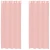 vidaXL Voile zavese z vponkami 2 kosa roza 140x225 cm