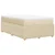 Vidaxl Box spring postelja z vzmetnico krem 120x190 cm blago
