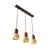 Opviq Luster Loer R, 3 x E27 Max, 40W, Braon