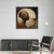 Canvas Slika na platnu Pogled, 120x120 cm, Sa ramom, Crna