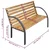 Vidaxl Vrtna klop 112 cm trden les jelke