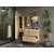 OMARICA ZA UMIVALNIK TIGO 80 2S, EVOKE OAK, 2 PREDALA, UTORJENA FRONTLA, STENSKA