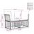 Vanjski loveseat 2 pcs Prirodna i krema bijela poliratan