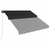 Tenda na ručno uvlačenje s LED svjetlima 350 x 250 cm antracit