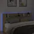 Vidaxl Omarica za vzglavje postelje LED sonoma hrast 220x16,5x103,5 cm