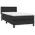 Vidaxl Box spring postelja z vzmetnico črna 90x190 cm umetno usnje