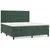 Vidaxl Box spring postelja z vzmetnico temno zelena 180x200 cm žamet