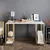 Hanah home Radni sto 125x73,8x60?cm Belo-Zlatni