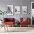 LILLEHEM Modul. sofa dvosed s pom. stočićem, Gunnared/smeđe-crvena drvo